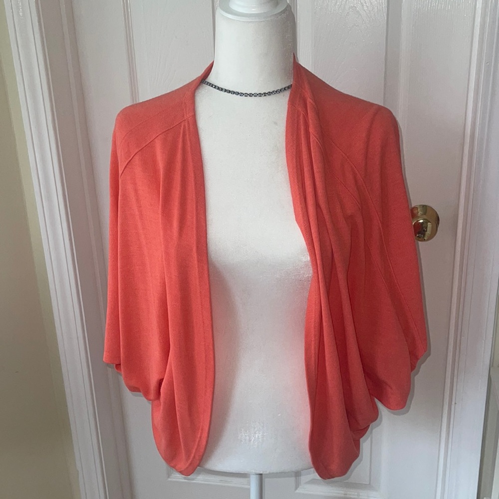 NWOT Fresh Produce Melon Orange Sweater 10-14